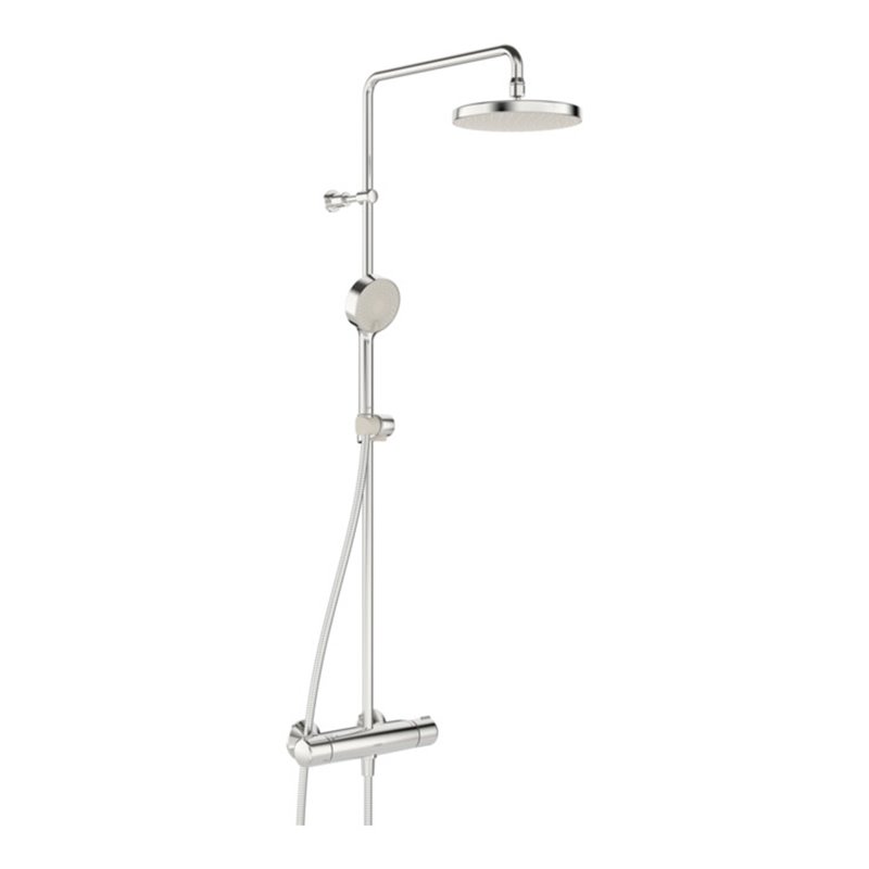 Hansa Duschsystem HANSAMICRA Thermostat, Ausl. 445-470mm, kürzbar, chrom