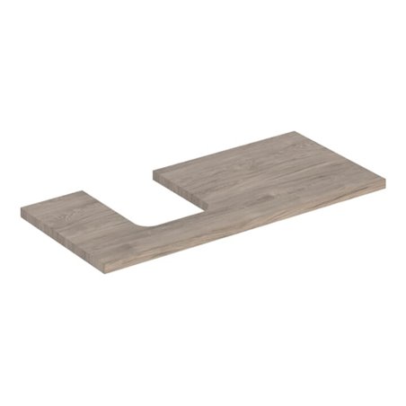 Geberit Waschtisch-Platte One 105x3x47cm, N hick./Mela Holz, AS li