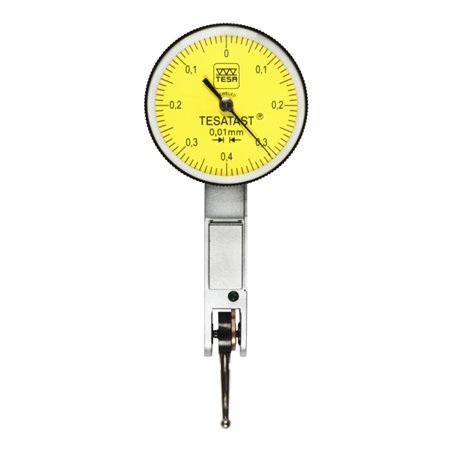 TESA Technology Analoges Standard-Fühlhebelmessgerät TESATAST mit drehbarem Skalenblatt Ø 28 mm, 0,8 mm, 0,01 mm
