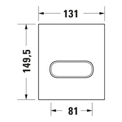 Duravit Betätigungsplatte DuraSystem 13,1x15cm, mech., f Uri. A1, bron geb.