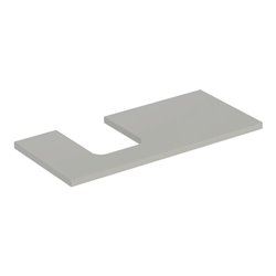 Geberit Waschtisch-Platte One 105x3x47cm, greige/lackiert m, AS li