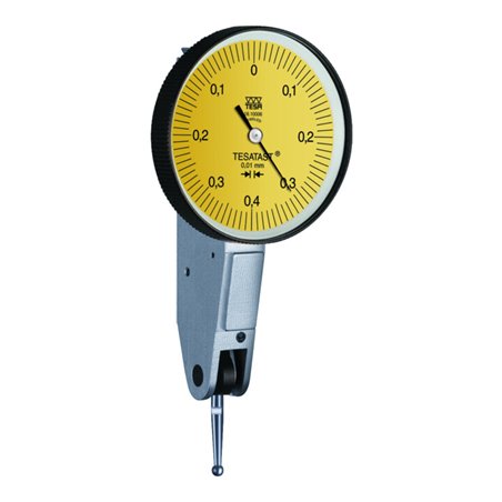 TESA Technology Analoges Standard-Fühlhebelmessgerät TESATAST mit drehbarem Skalenblatt Ø 38 mm, 0,8 mm, 0,01 mm