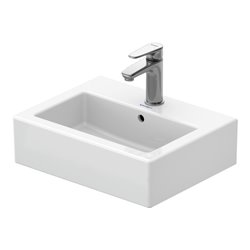 Duravit Möbel-Handwaschbecken Vero 45x35cm, geschli., m HL, ÜL, HLB, weiß