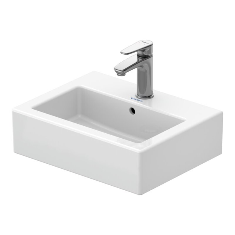 Duravit Möbel-Handwaschbecken Vero 45x35cm, geschli., m HL, ÜL, HLB, weiß