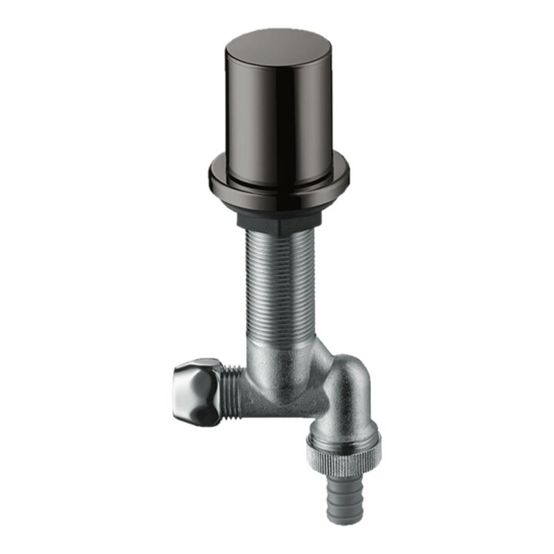 hansgrohe Küchen-Absperrventil Axor m Rückflussverh., polished black chrome