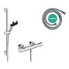 hansgrohe Brause-Set Pulsify Select S 669mm Brausestange + Handbrause, 3jet, chrom