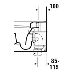 Duravit Stand-WC, Tiefspüler Me by Starck 37x60cm, 4,5 l, Abg wa, w sm HygGlaze