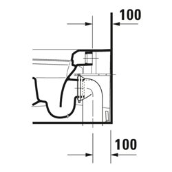 Duravit Stand-WC, Tiefspüler Me by Starck 37x60cm, 4,5 l, Abg wa, w sm HygGlaze