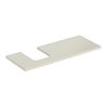 Geberit Waschtisch-Platte One 120x3x47cm, sand-grau/l hg, Ausschn li