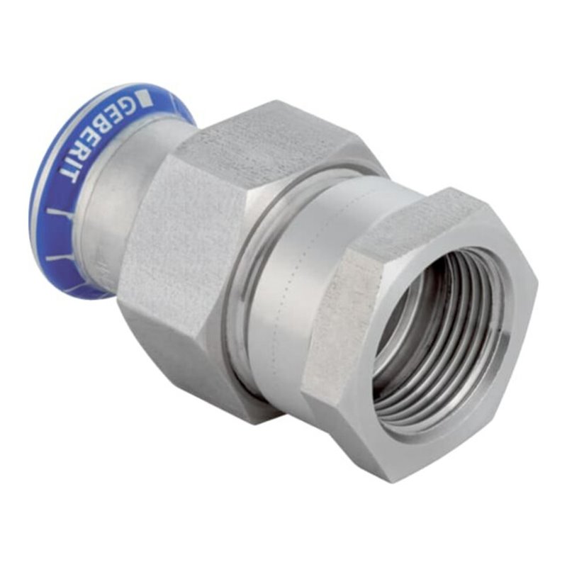 Geberit bergangsverschraubung Mapress d 15xRp 1/2, labs-f, m IG, ÜM, Edelstahl