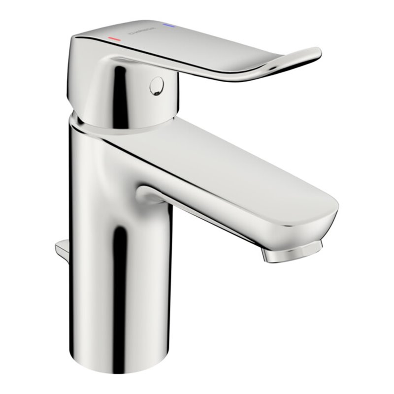 Hansa Waschtisch-Einhebelmischer HANSACLINICA m Ablaufgarnitur, Ausladung 114mm, chrom