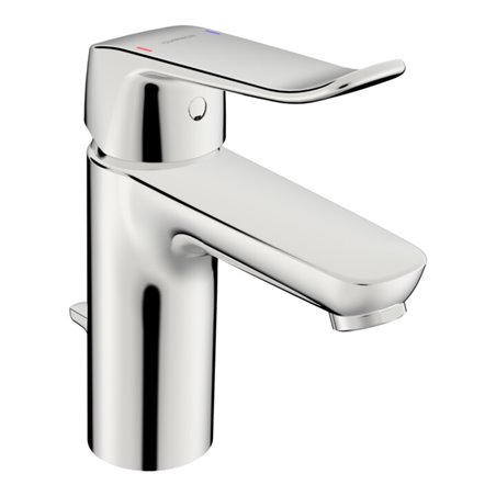 Hansa Waschtisch-Einhebelmischer HANSACLINICA m Ablaufgarnitur, Ausladung 114mm, chrom