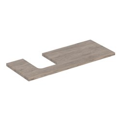 Geberit Waschtisch-Platte One 120x3x47cm, N hick./Mela Holz, AS li