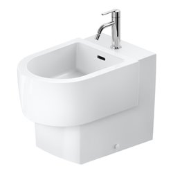 Duravit Stand-Bidet Balcoon 37x57cm, m Hahnl., ÜL, weiß Hochglanz