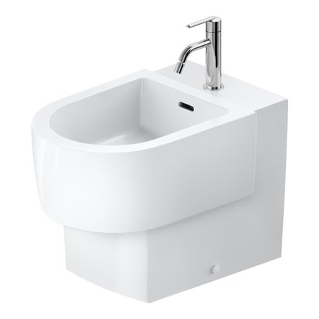 Duravit Stand-Bidet Balcoon 37x57cm, m Hahnl., ÜL, weiß Hochglanz