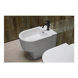 Duravit Stand-Bidet Balcoon 37x57cm, m Hahnl., ÜL, weiß Hochglanz