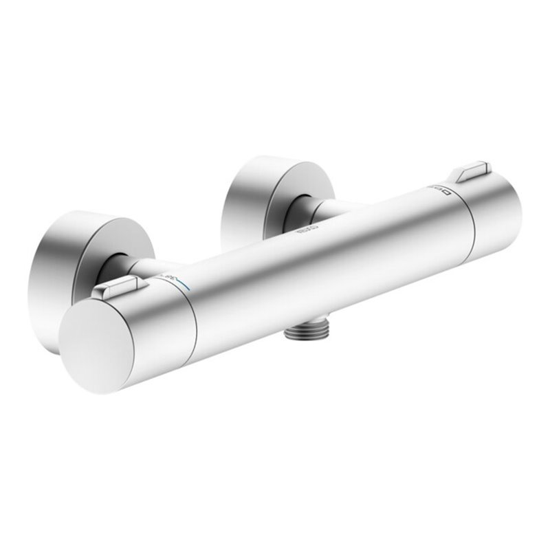 Keuco Thermostat-Brausemischer Plan blue AP, Aluminium-finish