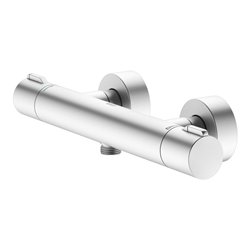 Keuco Thermostat-Brausemischer Plan blue AP, Aluminium-finish