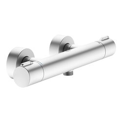 Keuco Thermostat-Brausemischer Plan blue AP, Aluminium-finish