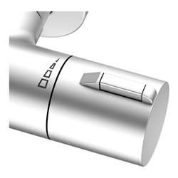 Keuco Thermostat-Brausemischer Plan blue AP, Aluminium-finish