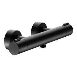 Keuco Thermostat-Brausemischer Plan blue AP, schwarz-matt