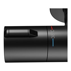 Keuco Thermostat-Brausemischer Plan blue AP, schwarz-matt