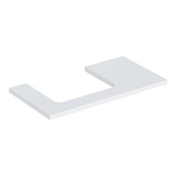 Geberit Waschtisch-Platte One 90x3x47cm, w/lack. ma, Ausschnitt links
