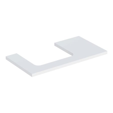 Geberit Waschtisch-Platte One 90x3x47cm, w/lack. ma, Ausschnitt links
