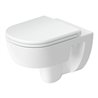 Duravit Wand-WC, Tiefspüler D-Code 37x54cm, 4 l, riml, w, o vorm. Scharn.