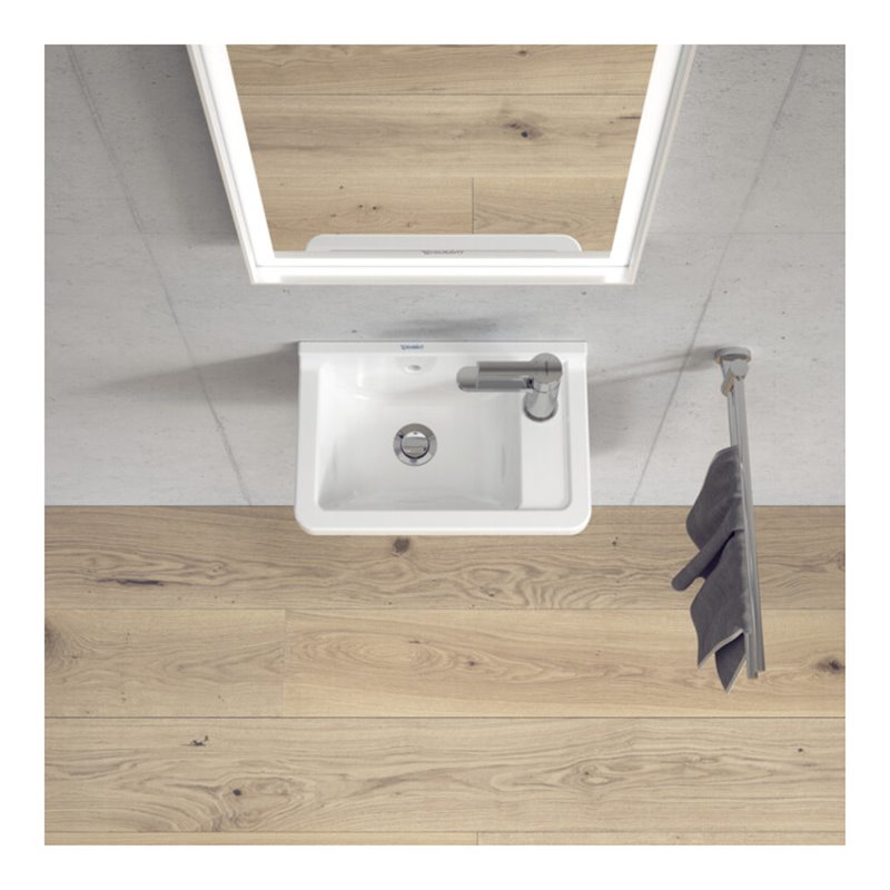 Duravit Wand-WC, Tiefspüler D-Code 37x54cm, 4 l, riml, w, o vorm. Scharn.