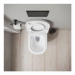 Duravit Wand-WC, Tiefspüler D-Code 37x54cm, 4 l, riml, w, o vorm. Scharn.