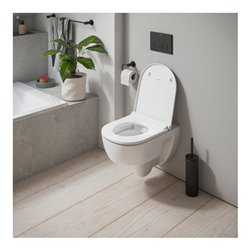 Duravit Wand-WC, Tiefspüler D-Code 37x54cm, 4 l, riml, w, o vorm. Scharn.
