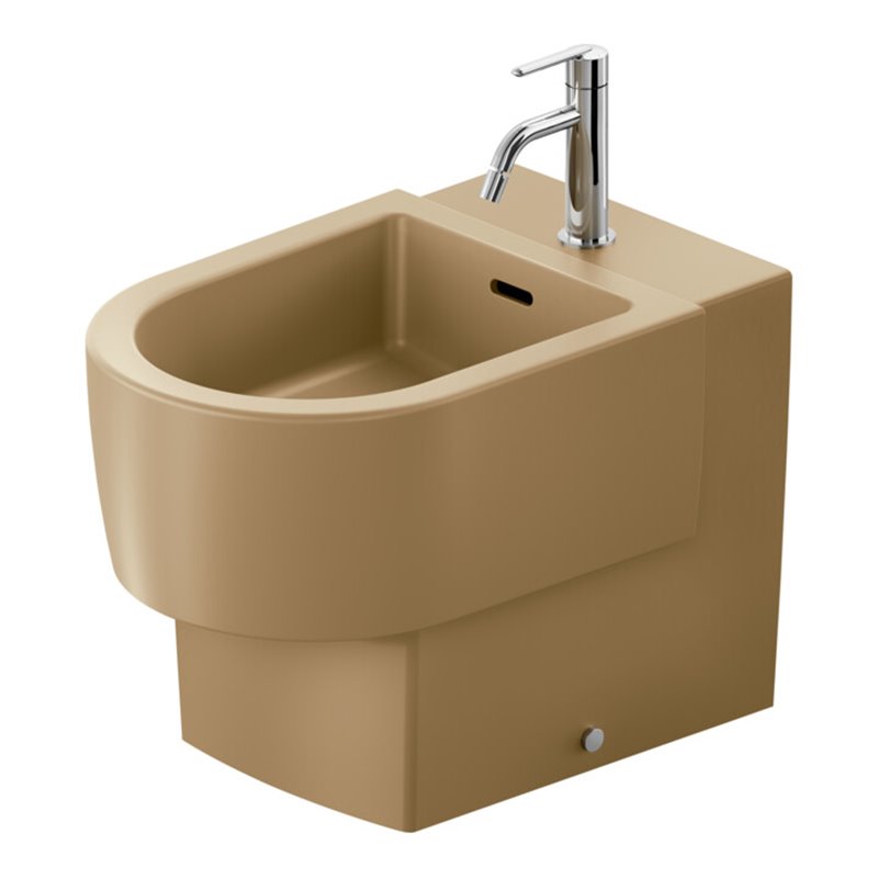 Duravit Stand-Bidet Balcoon 37x57cm, m Hahnl., ÜL, Clay terra matt