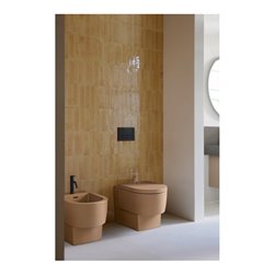 Duravit Stand-Bidet Balcoon 37x57cm, m Hahnl., ÜL, Clay terra matt