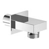 V&B Wandanschlussbogen Universal Showers eckig, Wandmontage, chrom