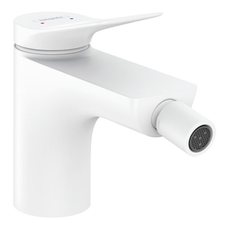 hansgrohe Bidet-Einhebelmischer Vivenis mit Zugstangen-Ablaufgarnitur, mattweiß