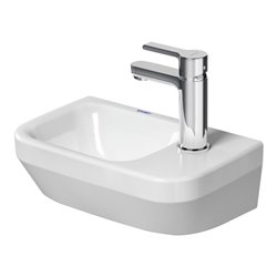 Duravit Handwaschbecken DuraStyle 36x22cm, m HL re, o. ÜL, m HLB, weiß