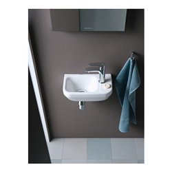 Duravit Handwaschbecken DuraStyle 36x22cm, m HL re, o. ÜL, m HLB, weiß