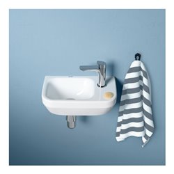 Duravit Handwaschbecken DuraStyle 36x22cm, m HL re, o. ÜL, m HLB, weiß