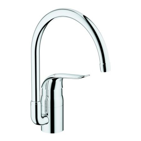 Grohe Spültisch-Einhebelmischer Euroeco Special chr, schwenkb. Ausl., m Temp.begrenzer