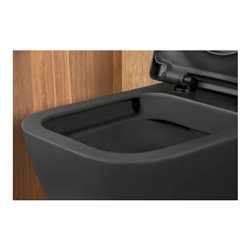 Duravit Wand-WC, Tiefspüler Happy D.2 36,5x54cm, 4,5 l, riml., anthr. HygGlaze