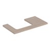 Geberit Waschtisch-Platte One 90x3x47cm, Eiche/Mela Holz, Ausschn li