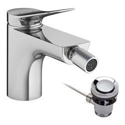 hansgrohe Bidet-Einhebelmischer Vivenis mit Zugstangen-Ablaufgarnitur, chrom