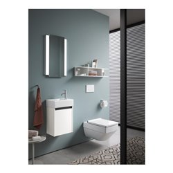 Duravit Möbel-Handwaschbecken Vero Air 38x25cm, HL re, o. ÜL, m HLB, weiß