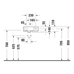 Duravit Möbel-Handwaschbecken Vero Air 38x25cm, HL re, o. ÜL, m HLB, weiß