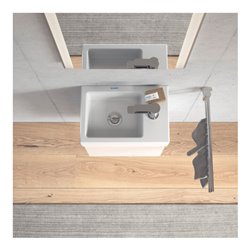 Duravit Möbel-Handwaschbecken Vero Air 38x25cm, HL re, o. ÜL, m HLB, weiß