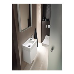 Duravit Möbel-Handwaschbecken Vero Air 38x25cm, HL re, o. ÜL, m HLB, weiß
