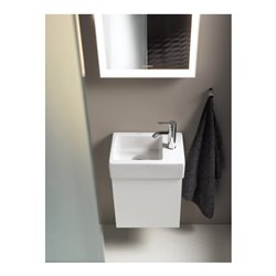 Duravit Möbel-Handwaschbecken Vero Air 38x25cm, HL re, o. ÜL, m HLB, weiß