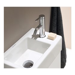 Duravit Möbel-Handwaschbecken Vero Air 38x25cm, HL re, o. ÜL, m HLB, weiß