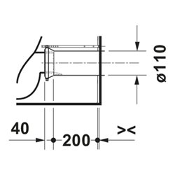 Duravit Stand-WC Balcoon 37x65cm, 4,5 l, riml, Abg waag., we. hgl